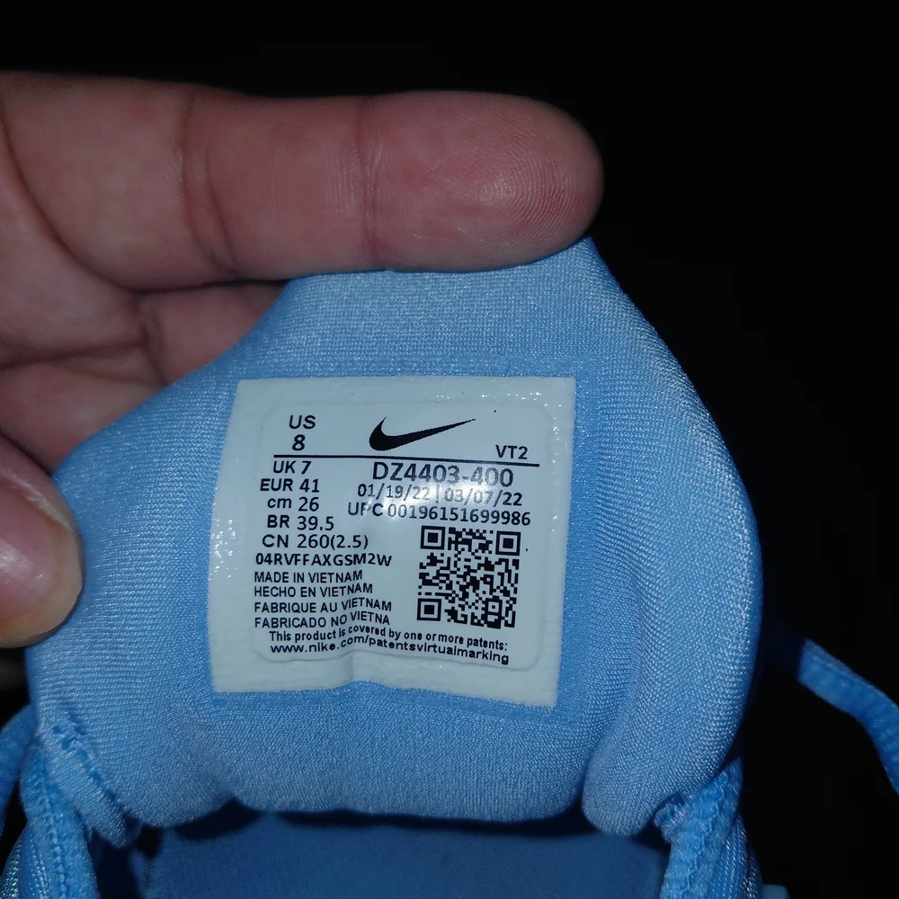 Nike Air VaporMax Plus Light Blue Sneakers Sz 8